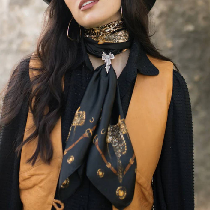 Fringe Scarves "Saddle Up" Long Wild Rag ACCESSORIES - Additional Accessories - Wild Rags & Scarves Fringe Scarves   