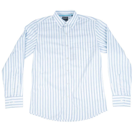 Wrangler Men's Cojo Stripe Print Button Down Shirt MEN - Clothing - Shirts - Long Sleeve Wrangler