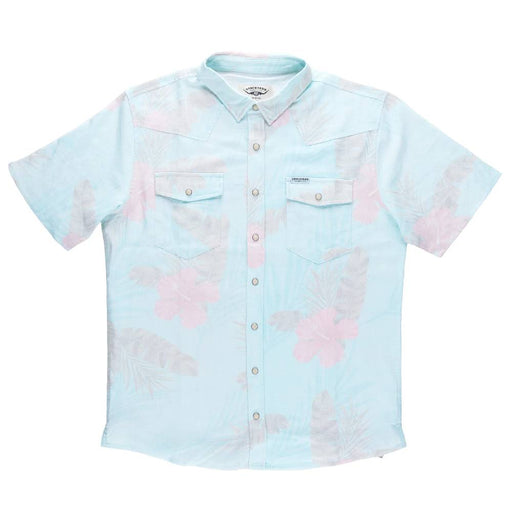 Stockyard Supply Men's Island Time Hawaiian Linen Pearl Snap Shirt MEN - Clothing - Shirts - Short Sleeve Stockyard Supply Co