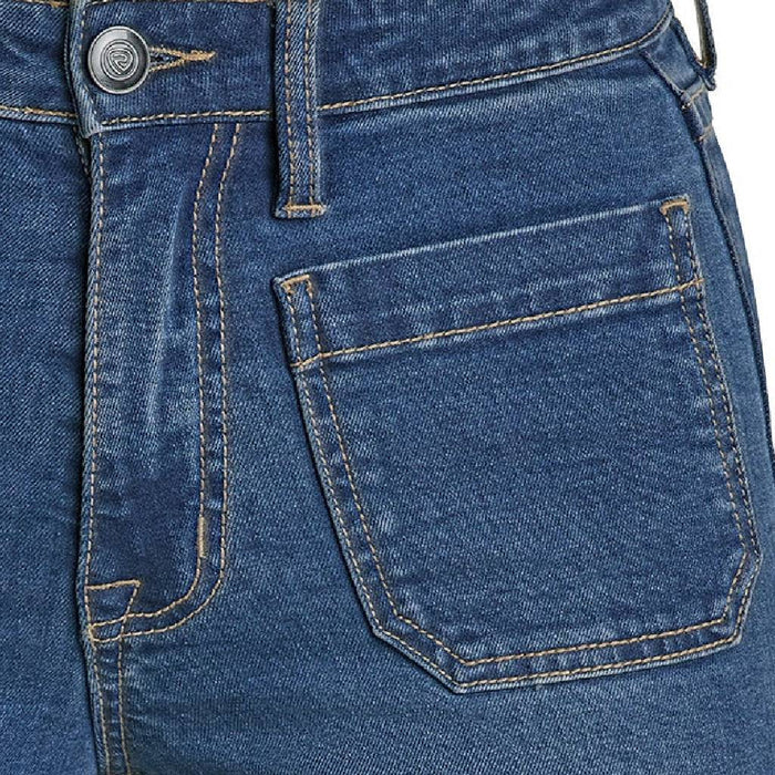 Rock & Roll Denim Patch Pocket Relaxed Wide Leg Jeans WOMEN - Clothing - Jeans Panhandle