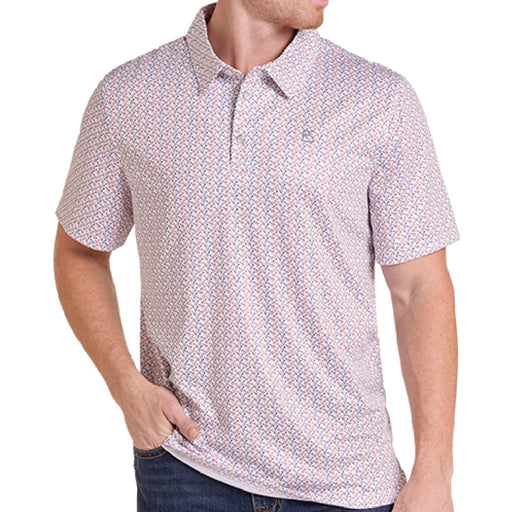 Panhandle Slim Men's Spur Print Pearl Snap Polo Shirt MEN - Clothing - Shirts - Short Sleeve Panhandle
