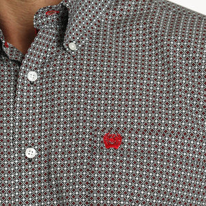 Cinch Men's Geo Floral Print Shirt MEN - Clothing - Shirts - Long Sleeve Shirts Cinch   