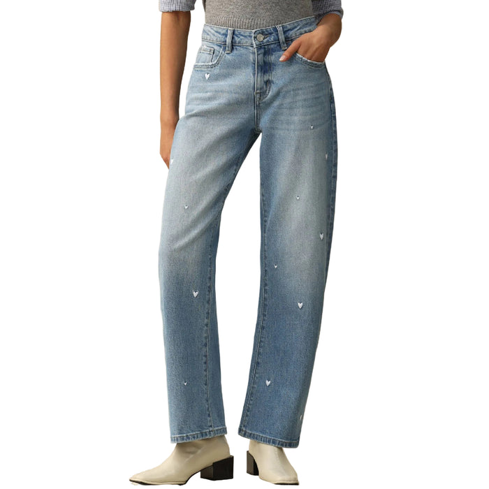 Bayeas Flora Mid Rise Barrel Jean WOMEN - Clothing - Jeans Bayeas