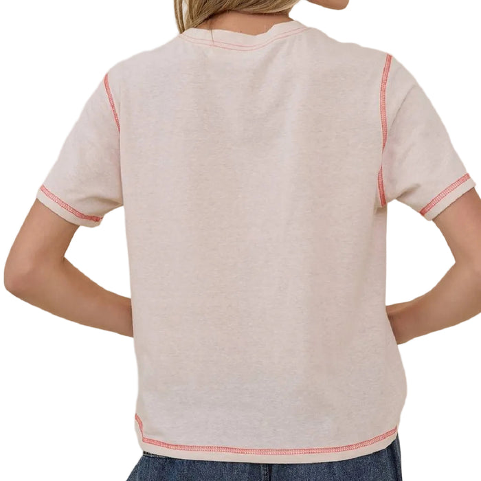 Western Peach Boot Tee