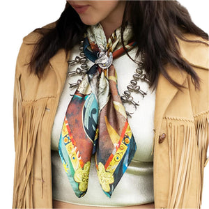 Fringe Scarves "Santa's Steed" Short Wild Rag ACCESSORIES - Additional Accessories - Wild Rags & Scarves Fringe Scarves