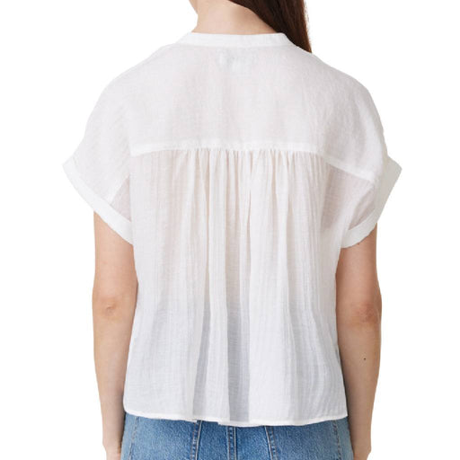 Half Placket Top White WOMEN - Clothing - Tops - Short Sleeved Habitual