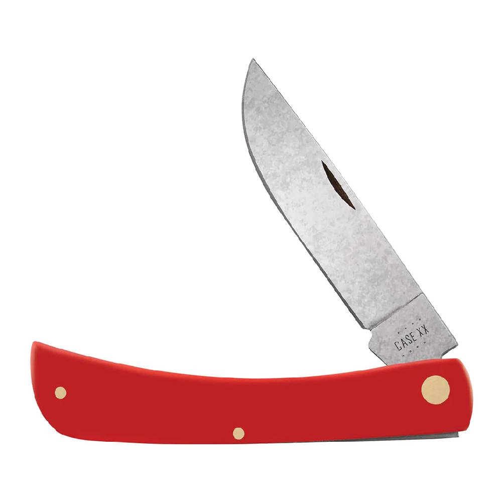 Case Sod Buster - Smooth Red Synthetic Carbon Knives WR CASE   