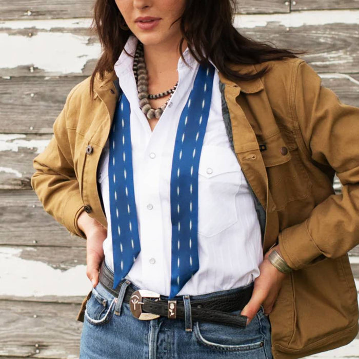 Fringe Scarves "Buckstitch" Twilly ACCESSORIES - Additional Accessories - Wild Rags & Scarves Fringe Scarves   