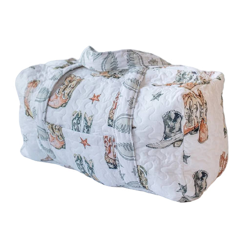 Thunderbird Boots Neutral Quilted Duffle Bag ACCESSORIES - Luggage & Travel - Duffle Bags Ida Mae Home