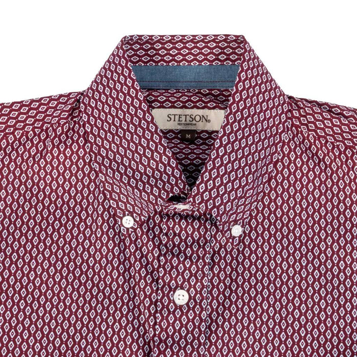 Stetson Men's Diamond Geo Print Snap Shirt