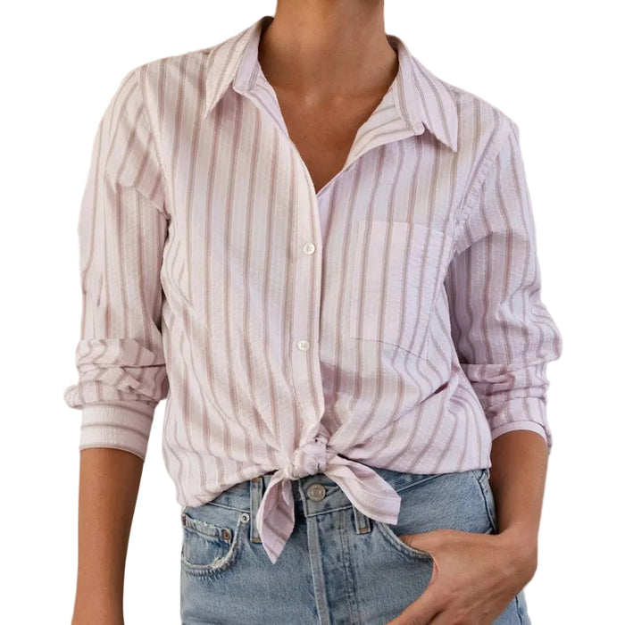 Dylan Jessie Petal Stripe Top WOMEN - Clothing - Tops - Long Sleeved Dylan