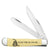 Case Yellow Synthetic Smooth Trapper Knives WR CASE   