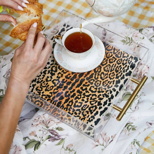 Leopard Print Large Tray - FINAL SALE HOME & GIFTS - Home Decor - Decorative Accents Tart by Taylor   