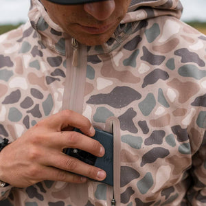 Burlebo Duke Tech Mid-Layer Pullover - Pintail Camo