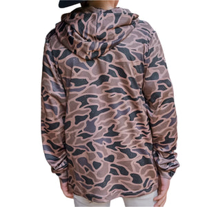 Burlebo Boy's Performance Hoodie - Gauge Camo