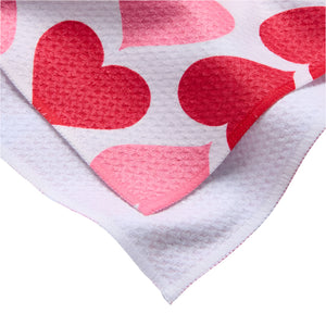 "Blushing Hearts" Tea Towel