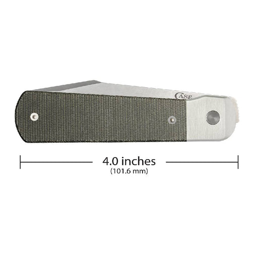 Case Longhouse Smooth OD Green Canvas Micarta Knives W.R. Case   