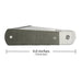Case Longhouse Smooth OD Green Canvas Micarta Knives W.R. Case   