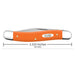 WR CASE Orange Synthetic Smooth Medium Jack Knives W.R. Case   