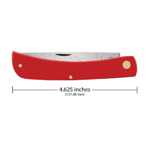 Case Sod Buster - Smooth Red Synthetic Carbon Knives W.R. Case   