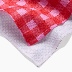 "Cherry Gingham" Tea Towel