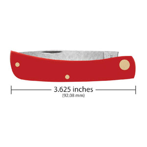 Case Sod Buster Jr. - American Workman CS - Smooth Red Synthetic Knives W.R. Case   