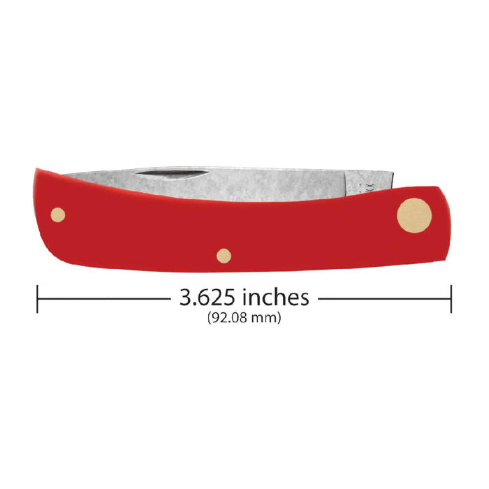 Case Sod Buster Jr. - American Workman CS - Smooth Red Synthetic Knives W.R. Case   