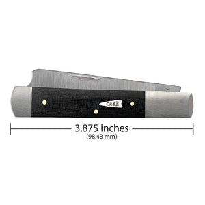 WR CASE Black Micarta Smooth Razor Knives - Knives W.R. Case   