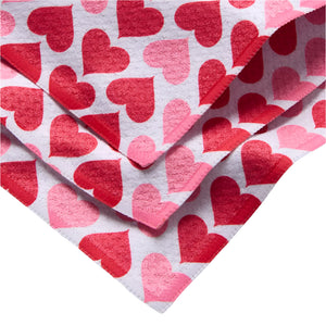 "Blushing Hearts" Dishcloth Set