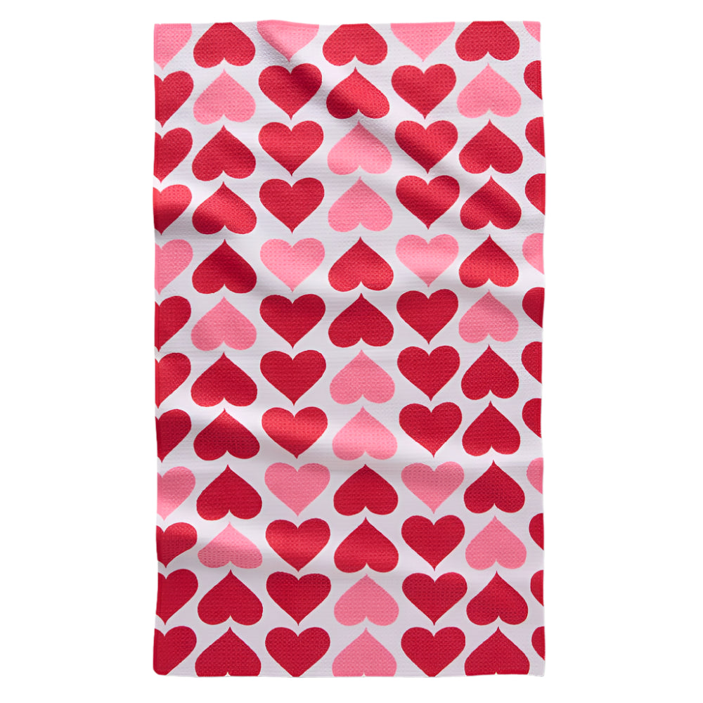 "Blushing Hearts" Tea Towel