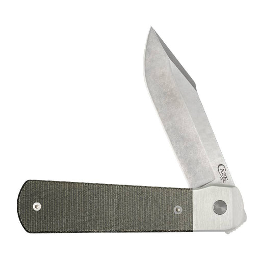 Case Longhouse Smooth OD Green Canvas Micarta Knives W.R. Case   