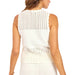 Sage the Label Ivory Swan Sweater Tank WOMEN - Clothing - Tops - Sleeveless Sage The Label