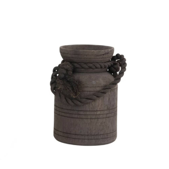 Found Wood Jug Rope Handle HOME & GIFTS - Home Decor - Decorative Accents Creative Co-Op Small  