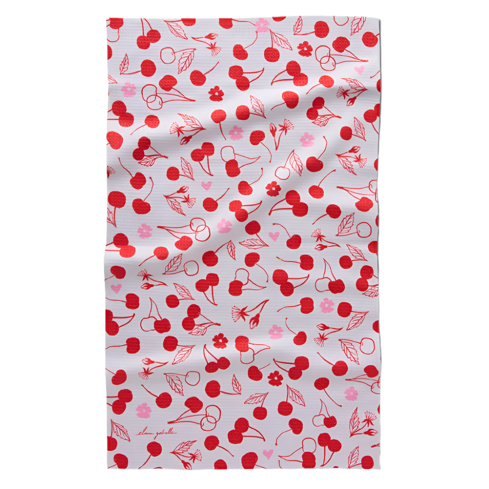 "Cute Cherry" Tea Towel