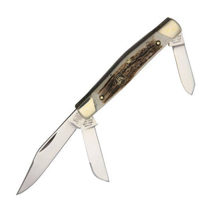 Hen & Rooster Stag Small Stockman Knives HEN & ROOSTER   