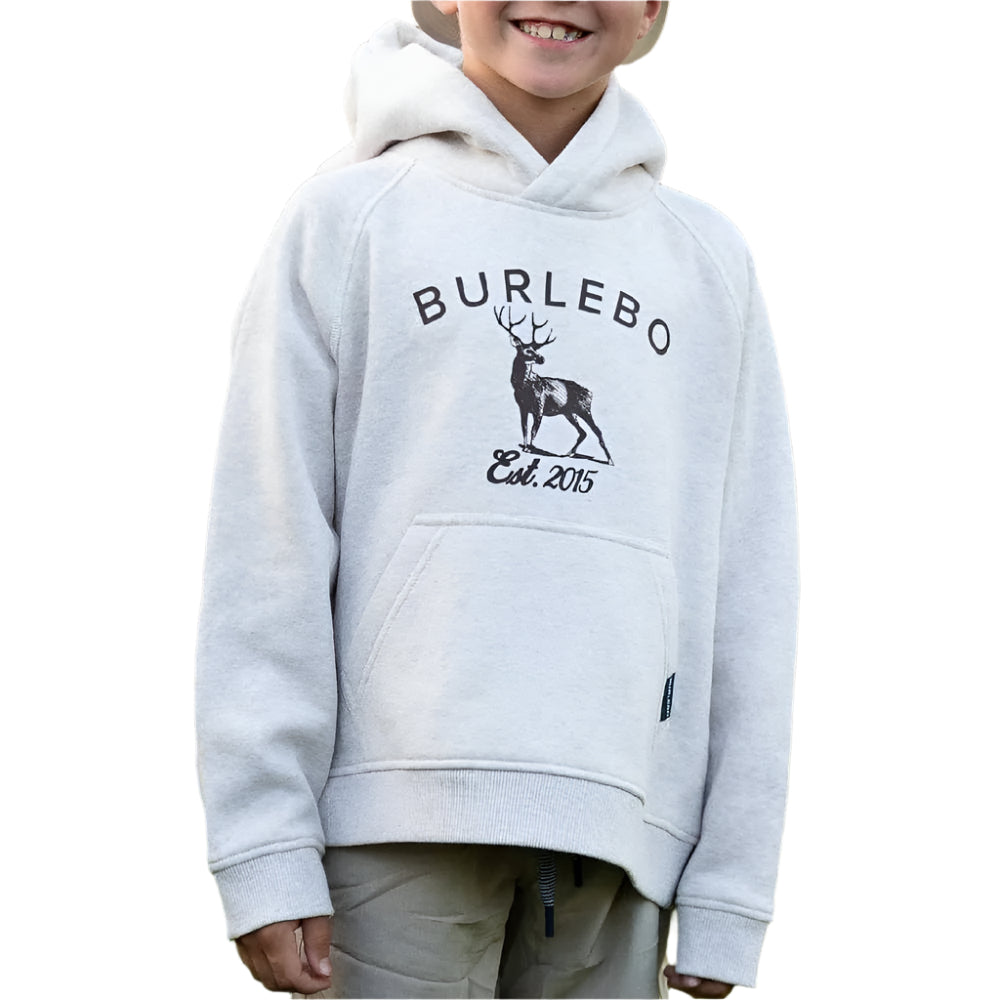 Burlebo Toddler Fleece Whitetail Deer Hoodie - Heather Oatmeal KIDS - Baby - Baby Boy Clothing Burlebo