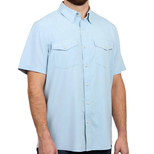 GameGuard Coastal Blue Stockyard Shirt MEN - Clothing - Shirts - Short Sleeve GameGuard