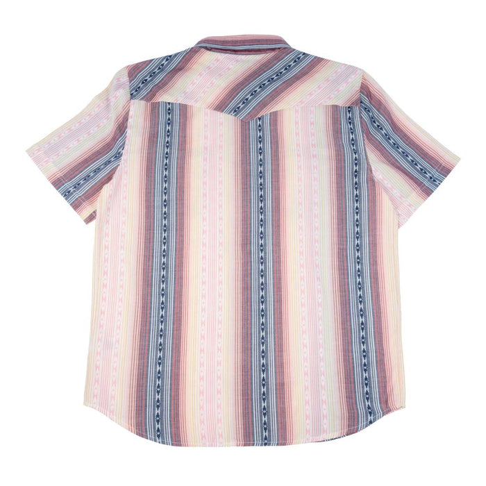 Panhandle Slim Men's Stripe Print Pearl Snap Western Shirt