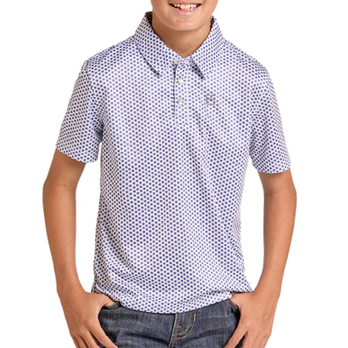 Panhandle Slim Boy's Star Print Polo Shirt