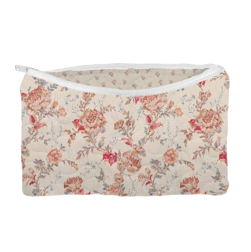 Natalie Makeup Bag Floral Pink Small ACCESSORIES - Luggage & Travel - Cosmetic Bags Ida Mae Home