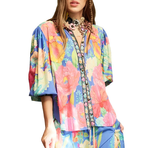 * Aratte Royal Bloom Shirt - FINAL SALE WOMEN - Clothing - Tops - Long Sleeved Aratta