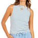 Sage The Label Baby Bud Blue Stripe Tank WOMEN - Clothing - Tops - Sleeveless Sage The Label