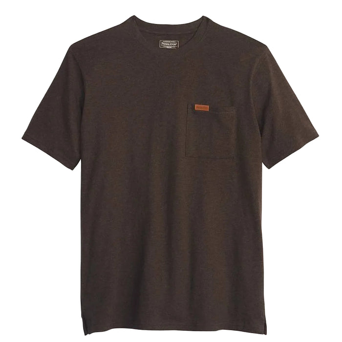Pendleton Men's Deschutes Brown Pocket Tee