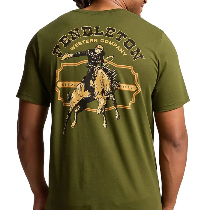 Pendleton Men's Western Company Olive Graphic Tee MEN - Clothing - T-Shirts & Tanks Pendleton