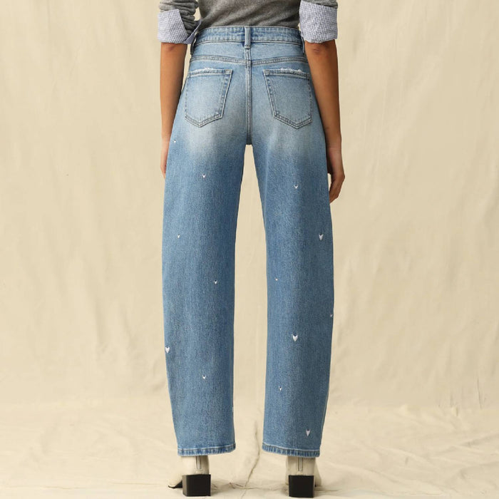 Bayeas Flora Mid Rise Barrel Jean WOMEN - Clothing - Jeans Bayeas