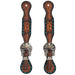 Weaver Floral Buckstitch Spur Straps Tack - Spur Straps Weaver