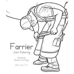 Farrier: Just Coloring 205210 HOME & GIFTS - Books Bored on the Range