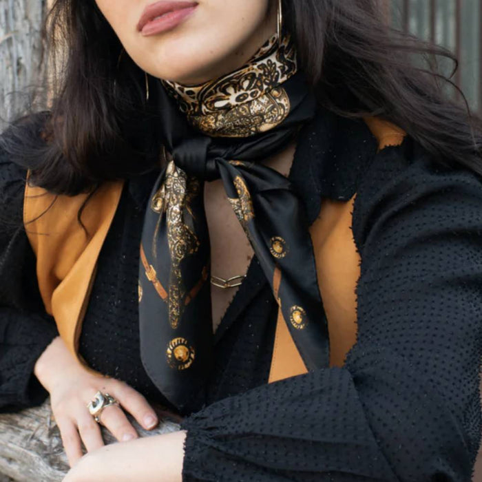 Fringe Scarves "Saddle Up" Long Wild Rag ACCESSORIES - Additional Accessories - Wild Rags & Scarves Fringe Scarves   