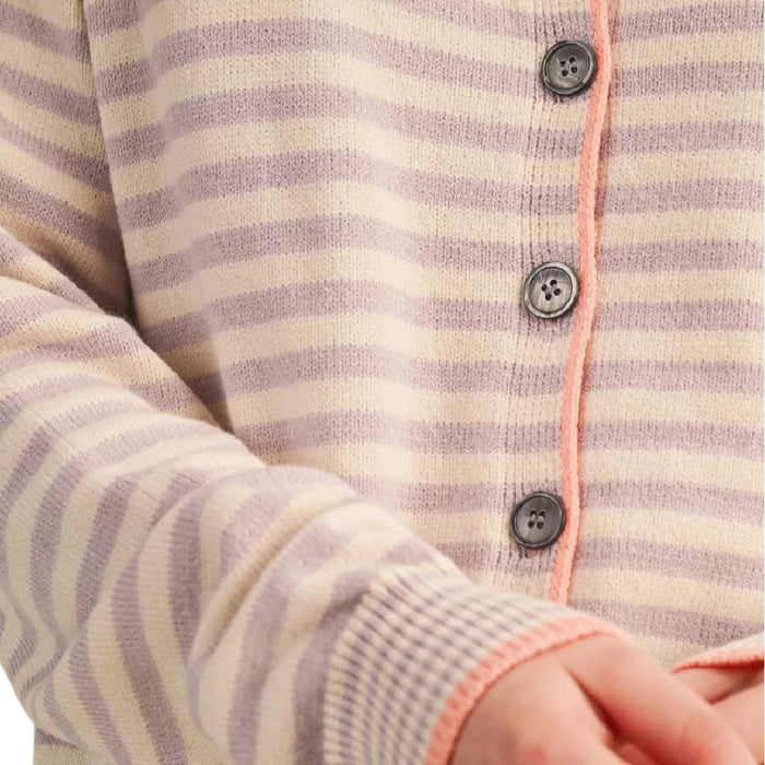 Striped Lavender Cardigan