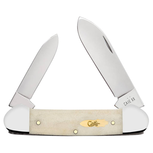 Case Canoe - Natural Bone - Brass Case Bomb Shield Knives W.R. Case